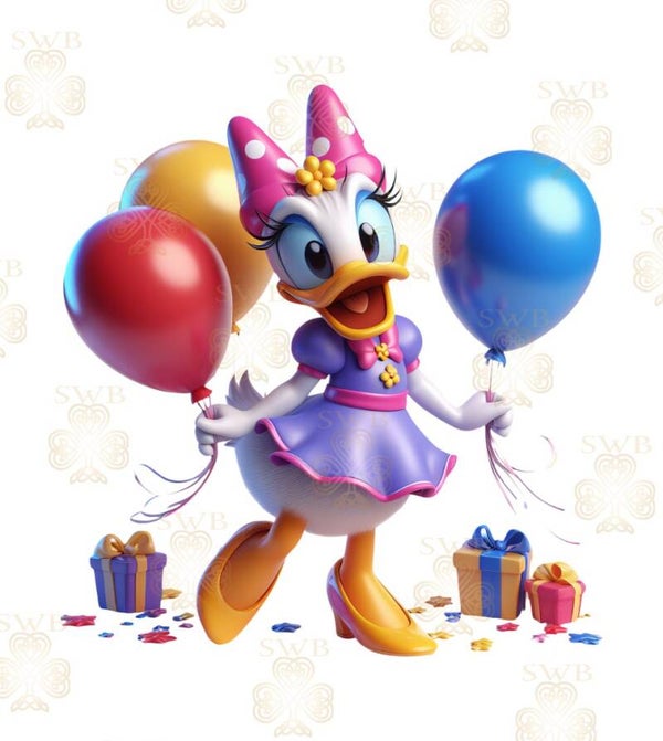 DTF or UVDTF Print - Daisy Duck #3
