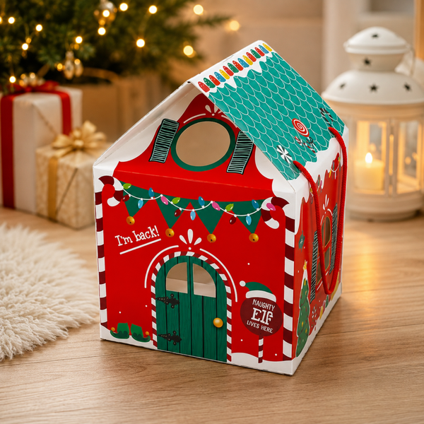 -Elf Arrival House Box With Handles
