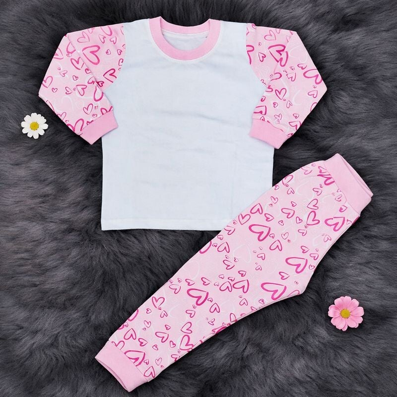 -Kids Heart Pyjamas -LONG