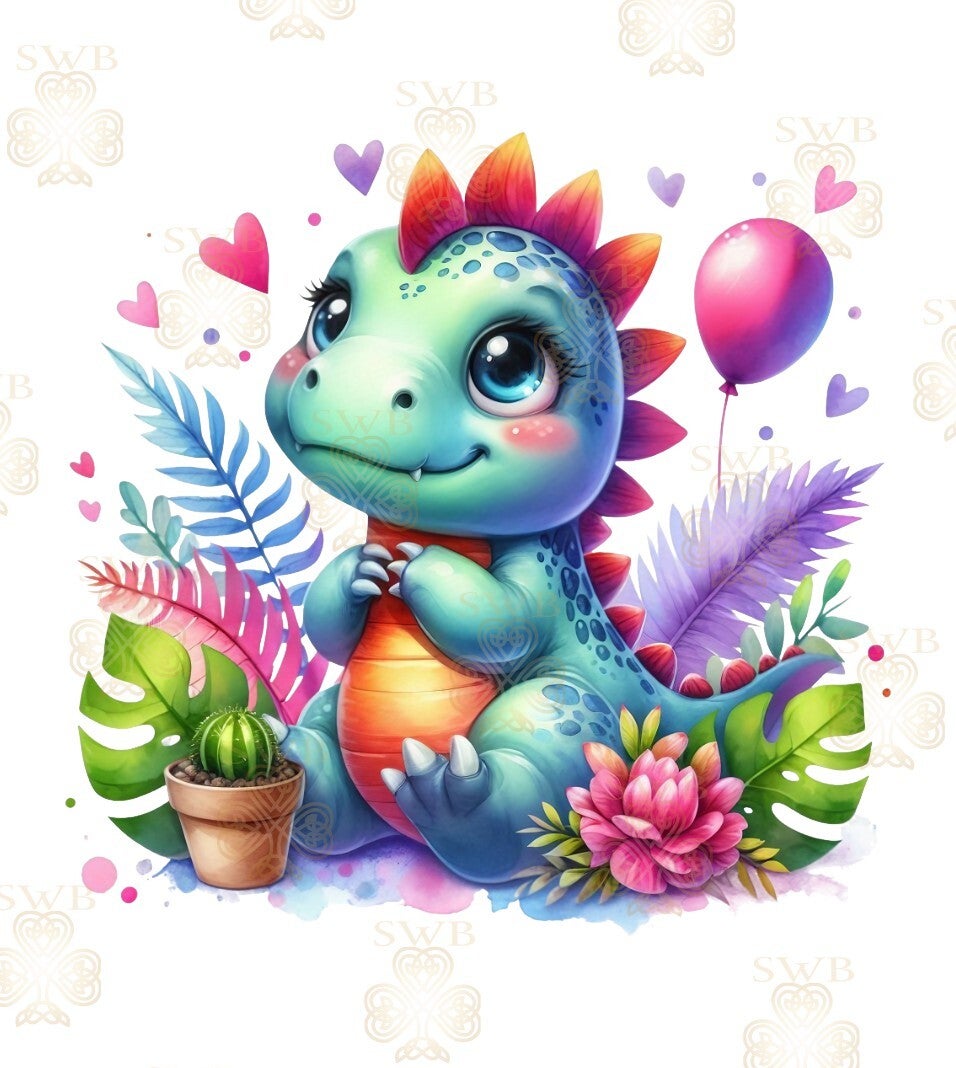 DTF or UVDTF Print -Dino #8