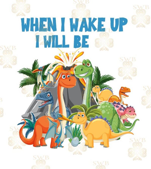 DTF or UVDTF Print -Dino Pjs #1