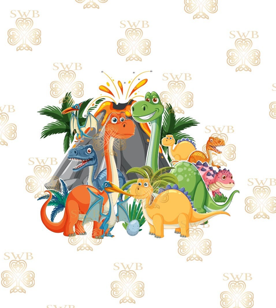 DTF or UVDTF Print -Dinosaurs