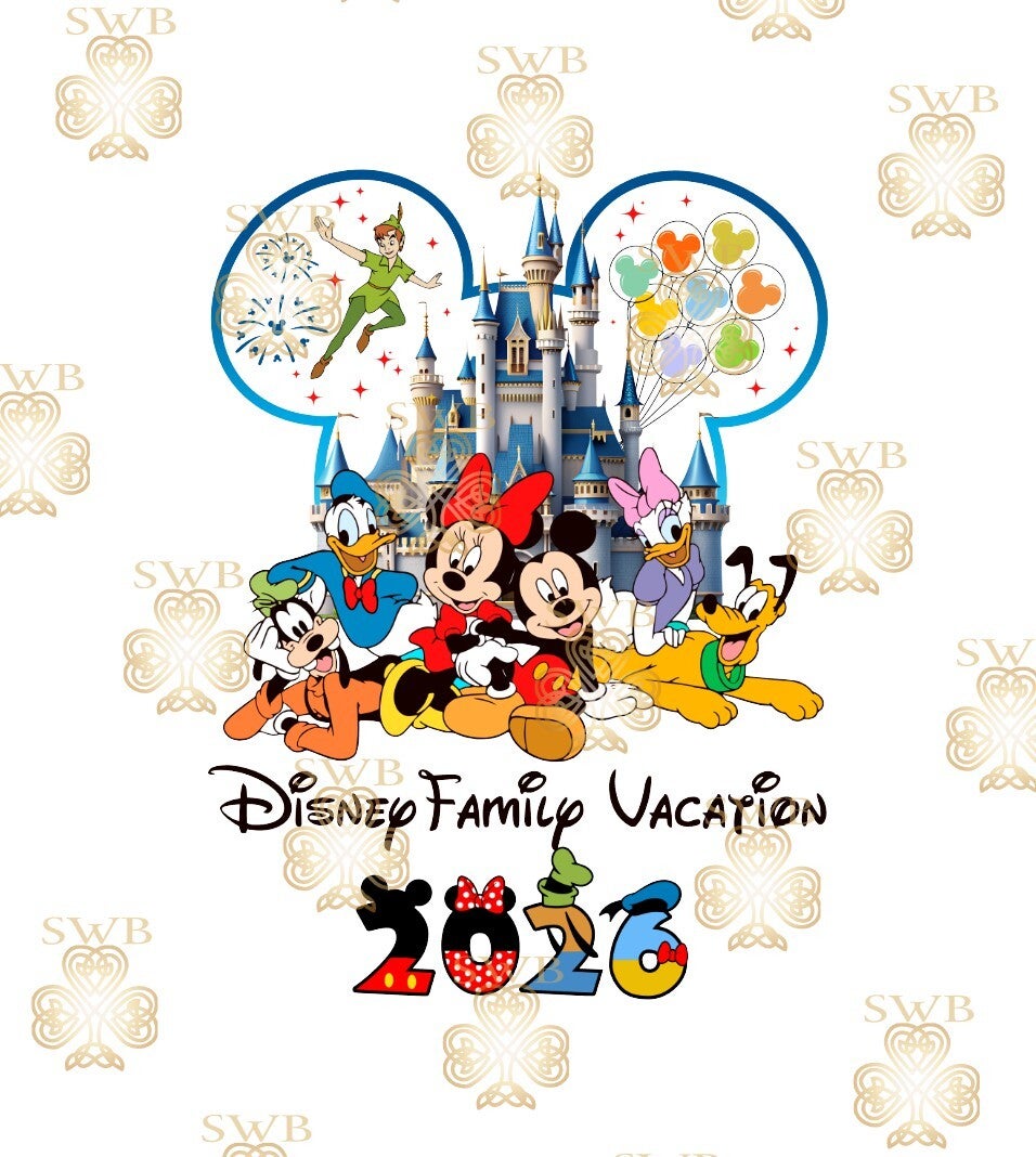 DTF or UVDTF Print -Disney Trip #3