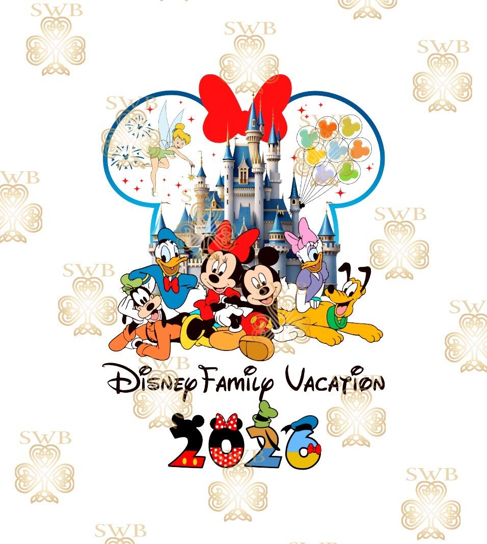 DTF or UVDTF Print -Disney Trip #4