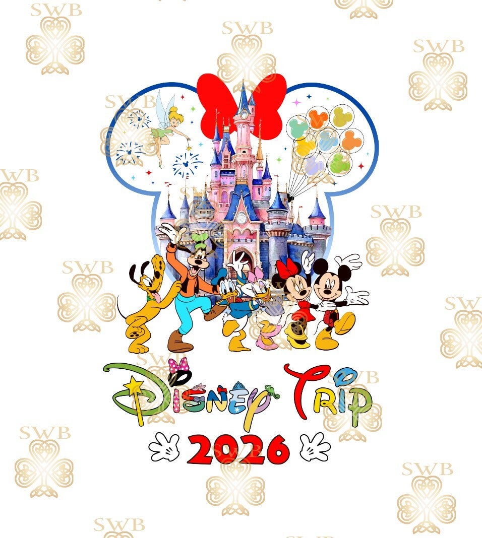 DTF or UVDTF Print -Disney Trip #6