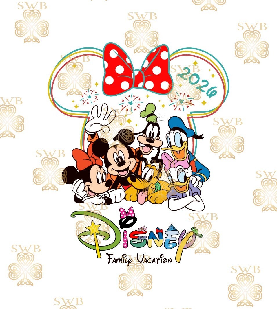 DTF or UVDTF Print -Disney Trip #7