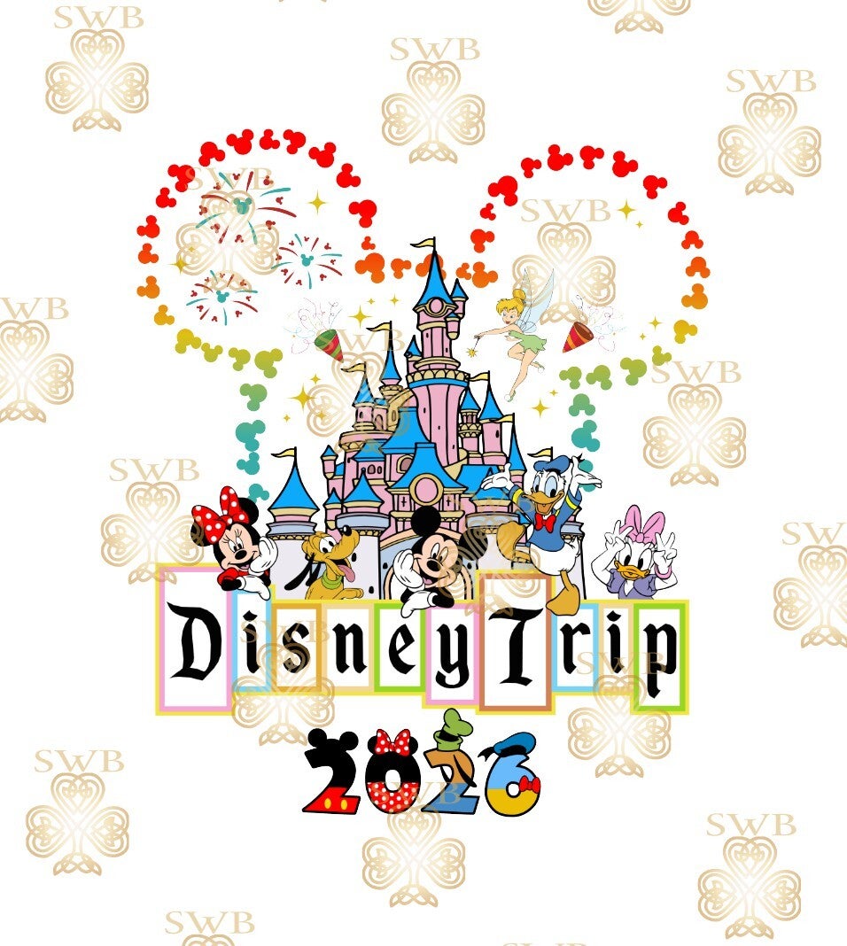 DTF or UVDTF Print -Disney Trip #9