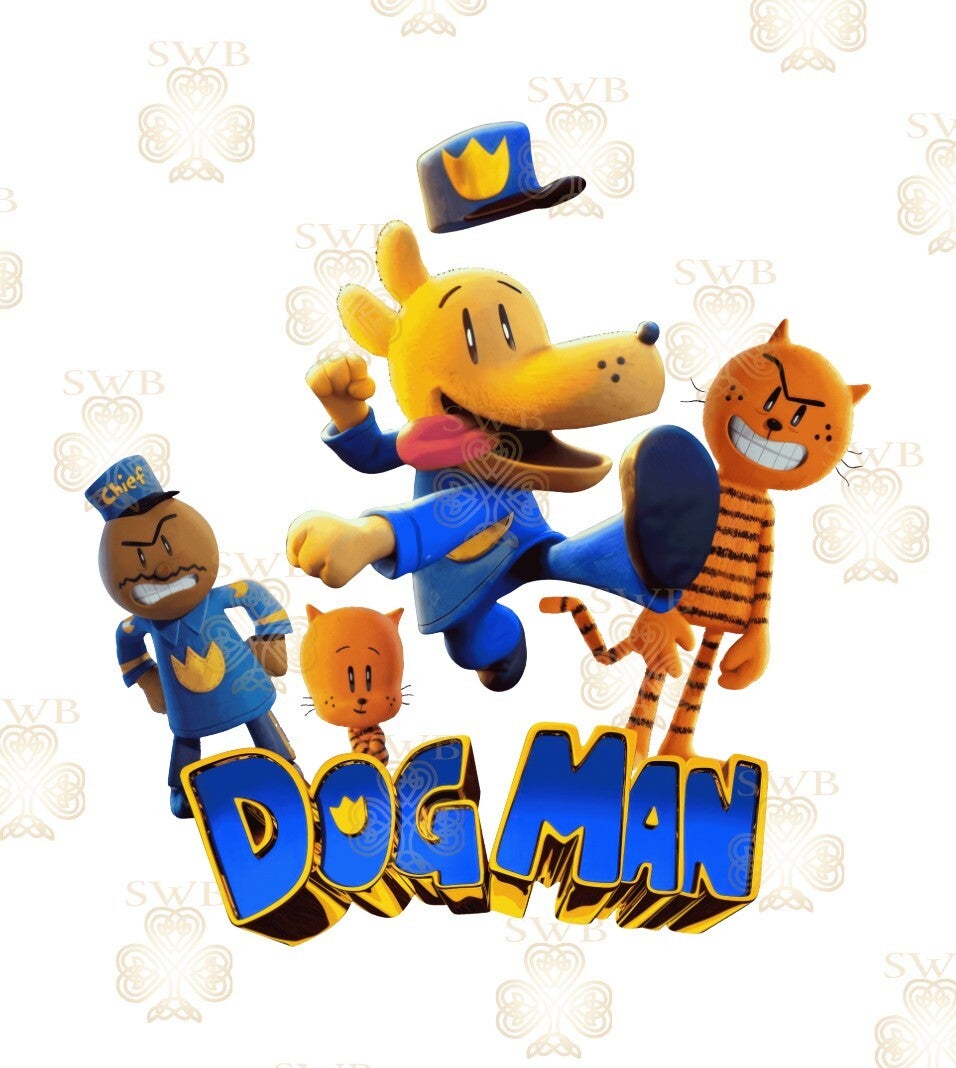 DTF or UVDTF Print - Dog Man #1