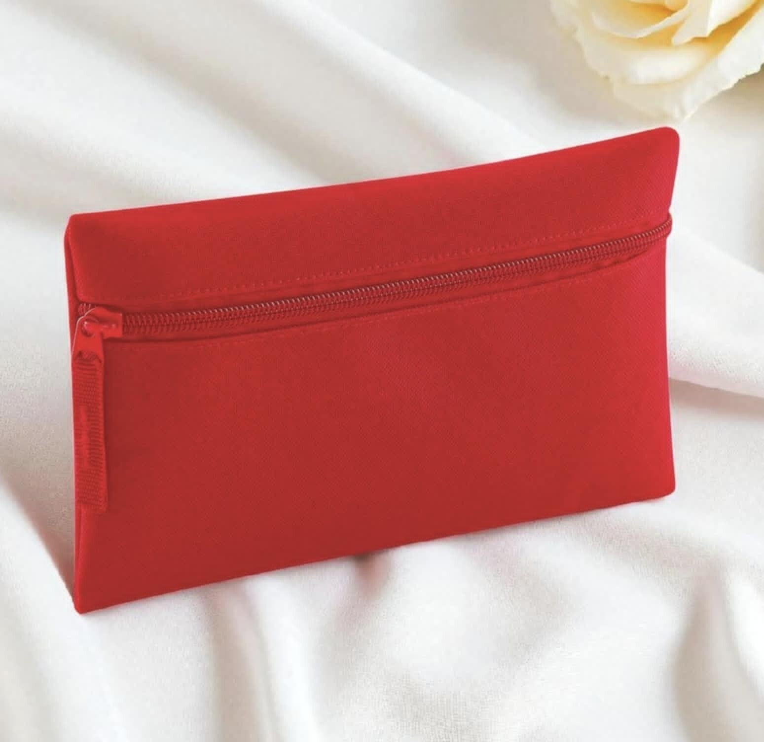 -Pencilcase/Makeup Case- Red