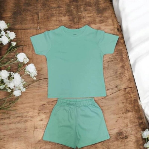 -COTTON SHORT Set- Mint