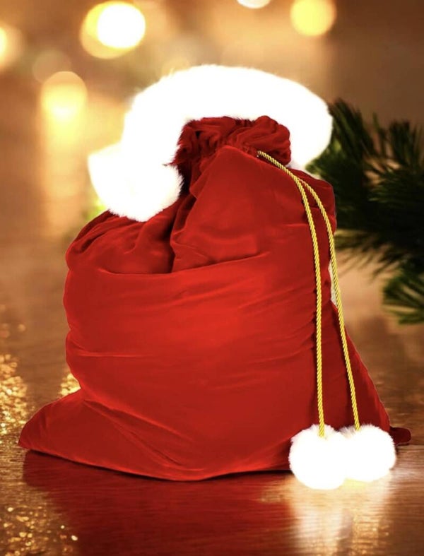 -Luxury Velvet Christmas Sack -45 x 75cm