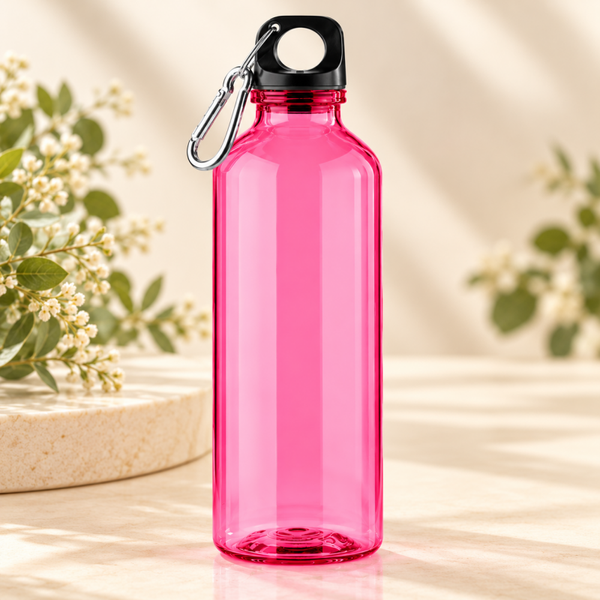 500ml Water Bottle -Plastic – Suitable for UV DTF Printing -Pink