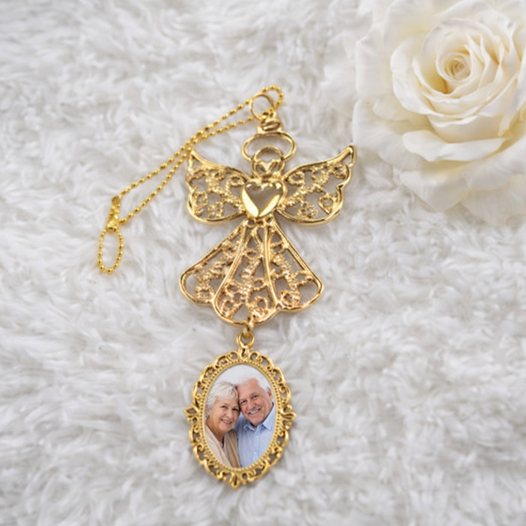 -Sublimation Angel Medallion - Gold