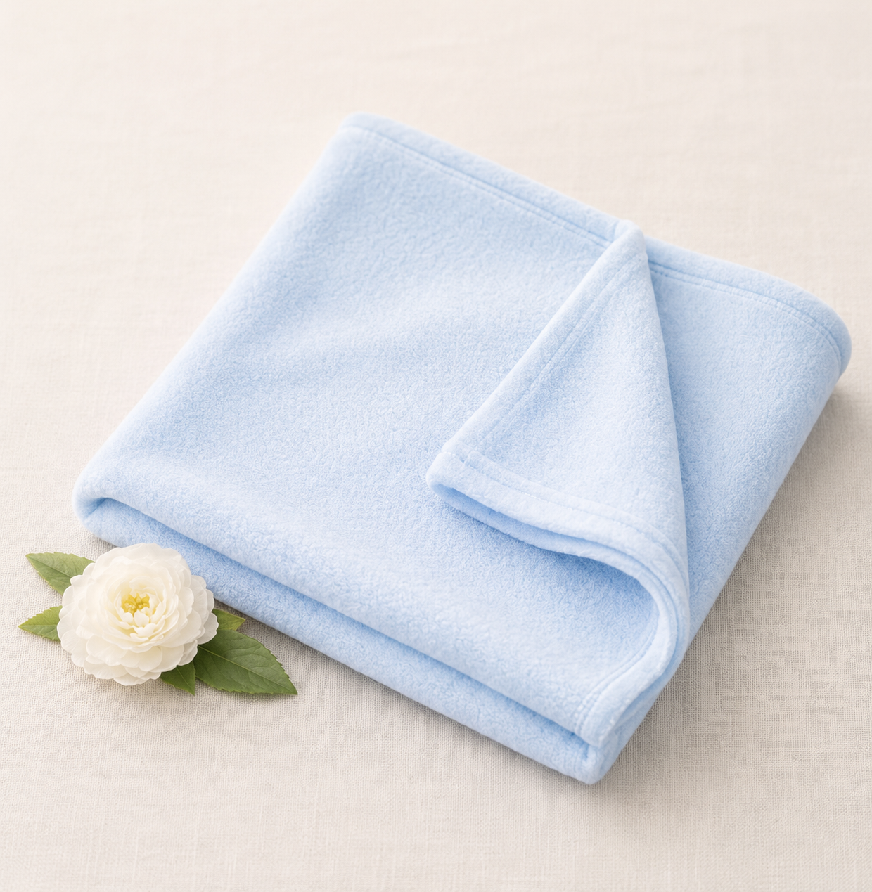 -Fleece Baby Blanket -Blue