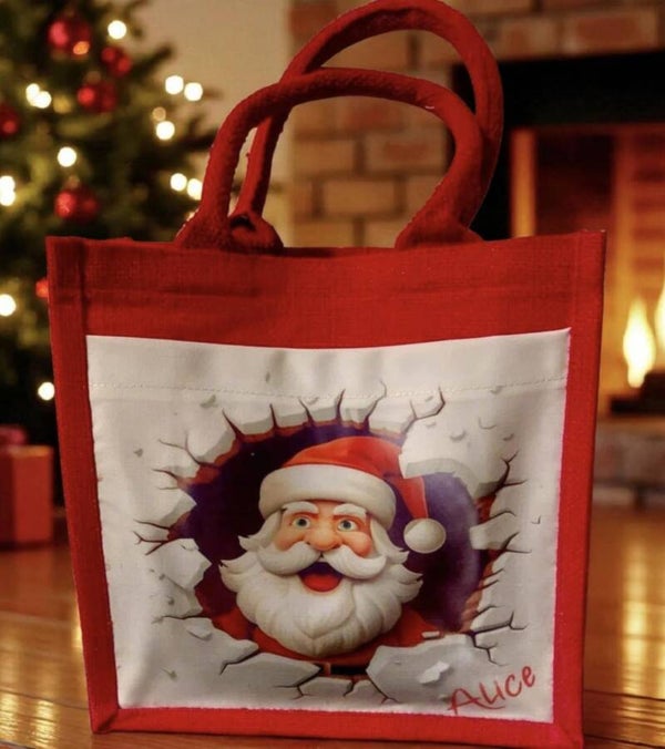 -Jute Bag- Red