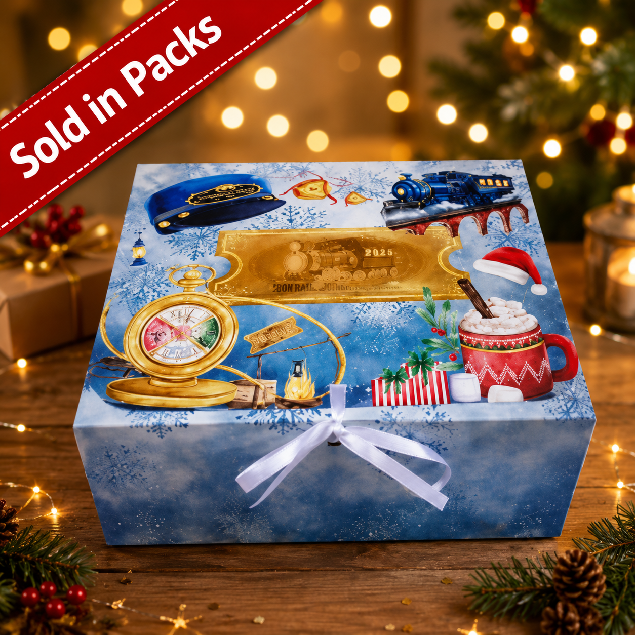 -Polar Express Christmas Box -Large 31x25x15cm