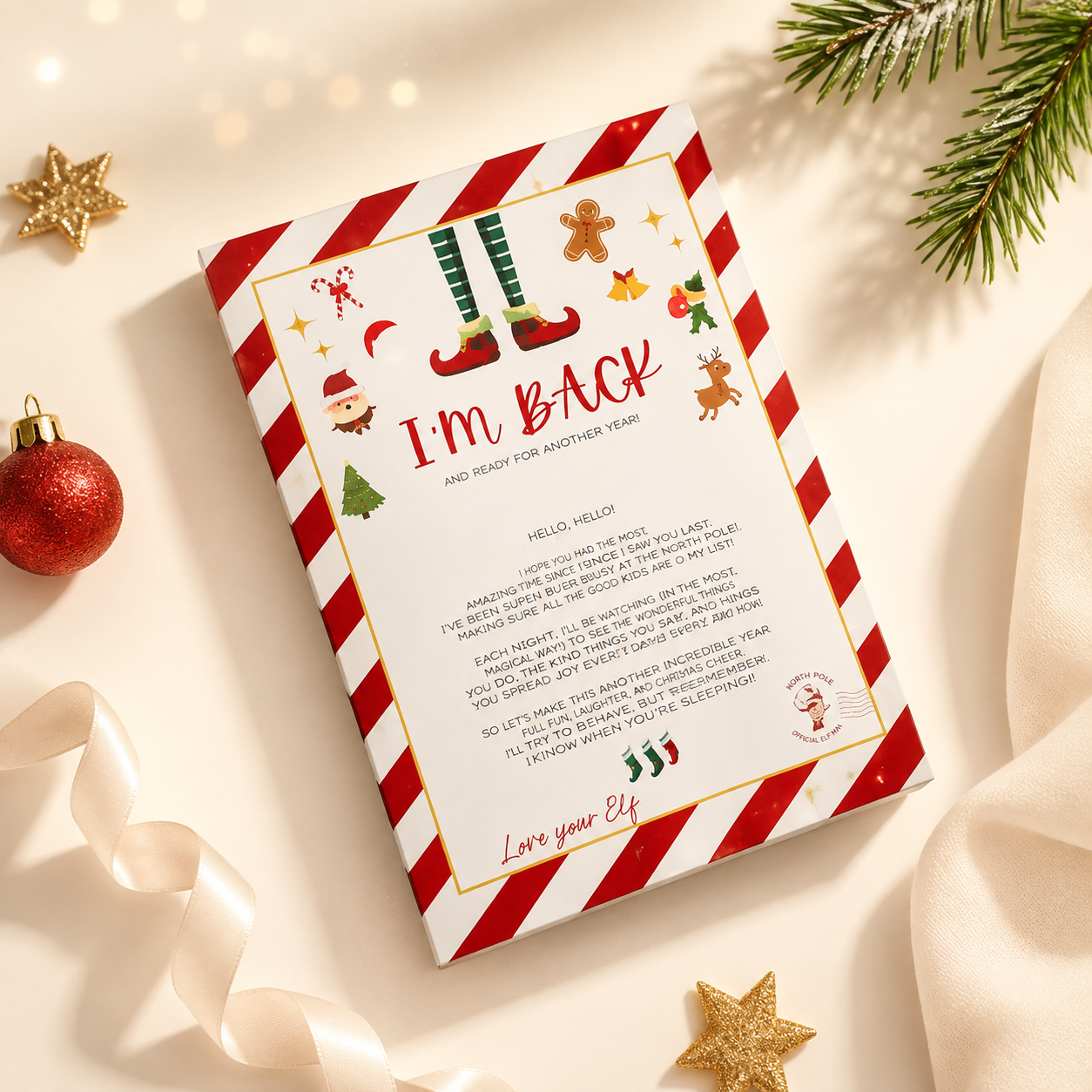 -Elf 'I'm Back' Letter #1
