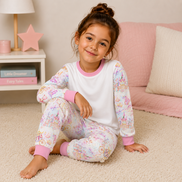 -Kids Princess & Castles Pyjamas -LONG