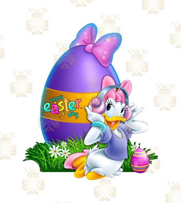 DTF or UVDTF Print - Easter Egg Daisy Duck