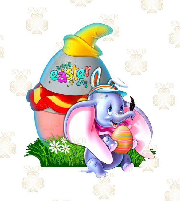 DTF or UVDTF Print - Easter Egg Dumbo
