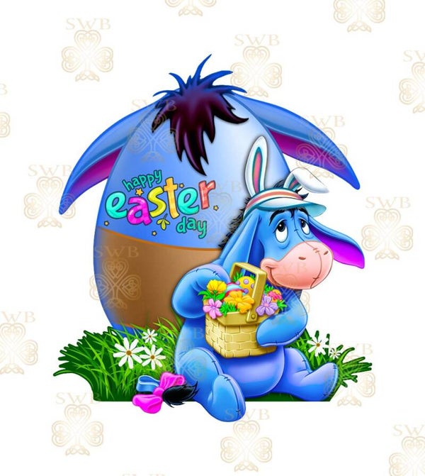 DTF or UVDTF Print - Easter Egg Eeyore
