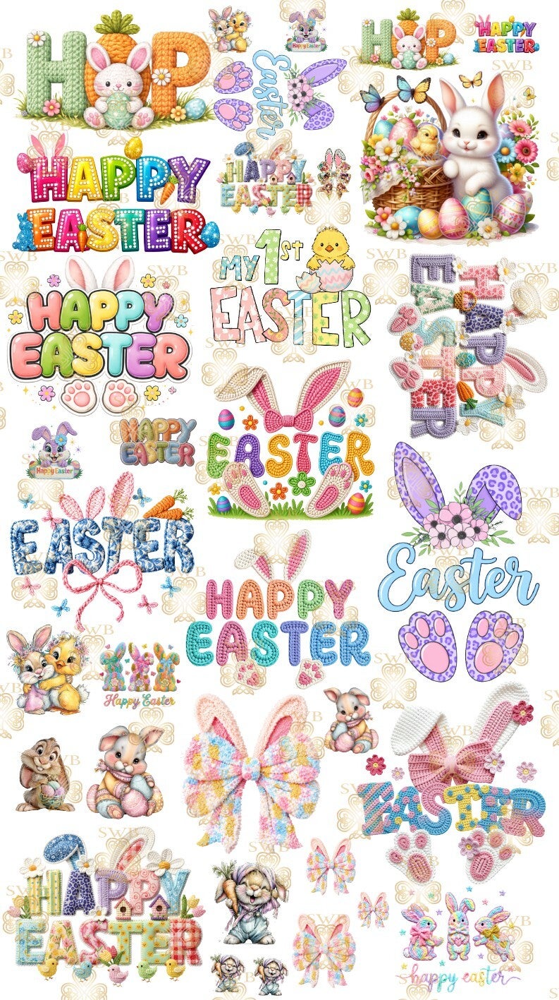 -Easter Gang Sheet -Half Meter