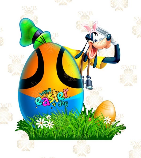 DTF or UVDTF Print - Easter Egg Goofy