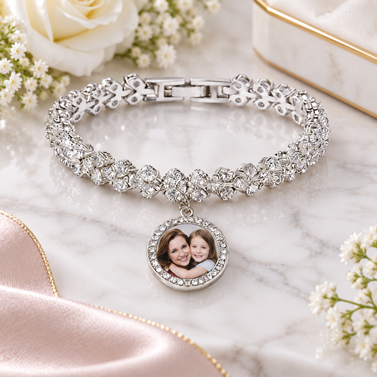 -Sublimation Zirconia Bracelet -Silver