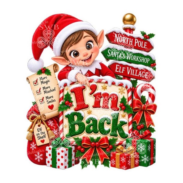 DTF or UVDTF Print - Elf #26