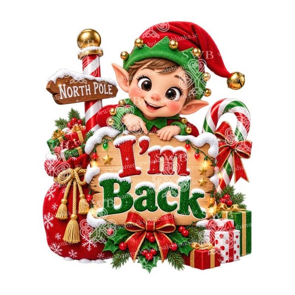 DTF or UVDTF Print - Elf #30