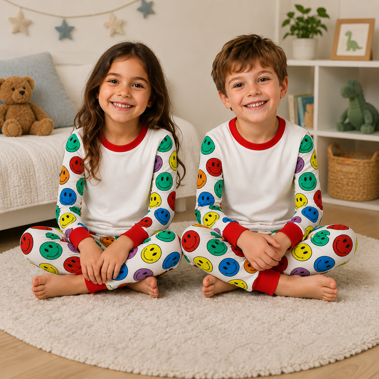-Kids Smiley Pyjamas -LONG