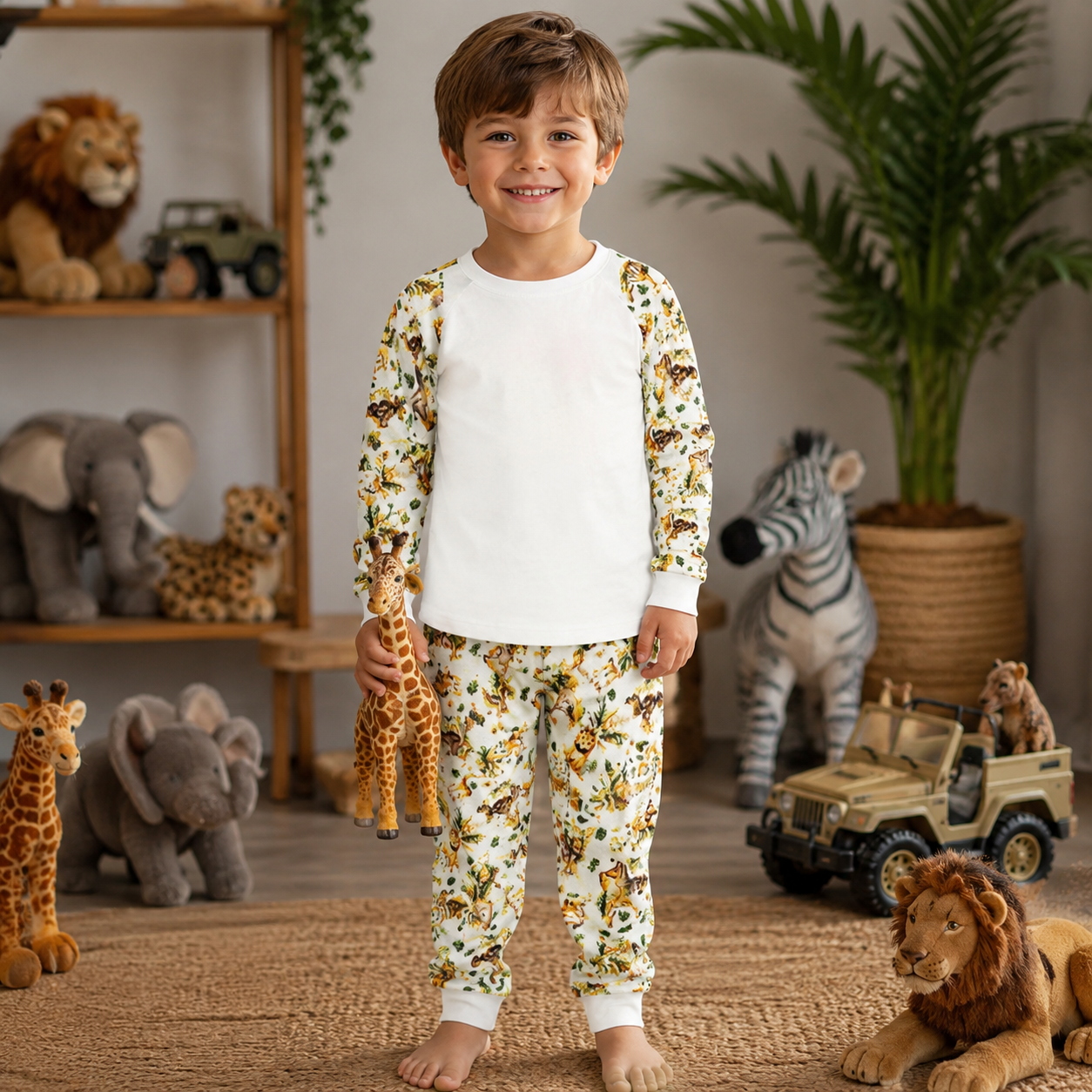 -Kids Safari Pyjamas -LONG