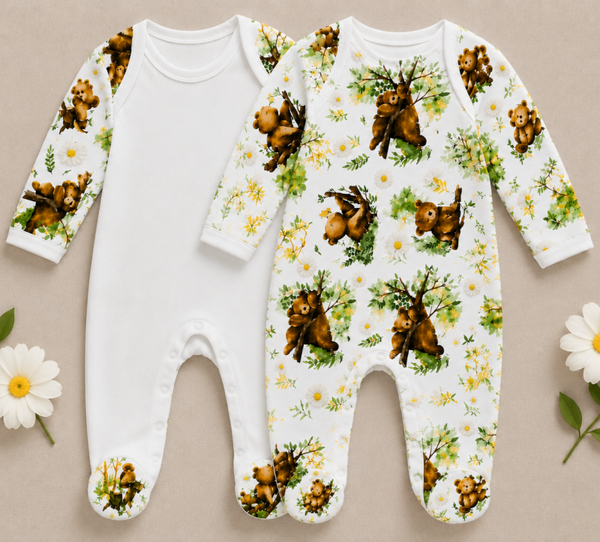 -Sublimation Romper -Baby Bear