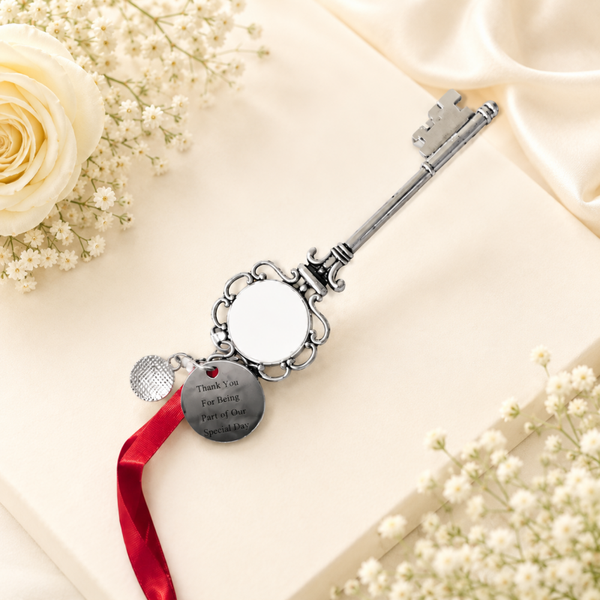 -Santa Snowflake Key - Silver