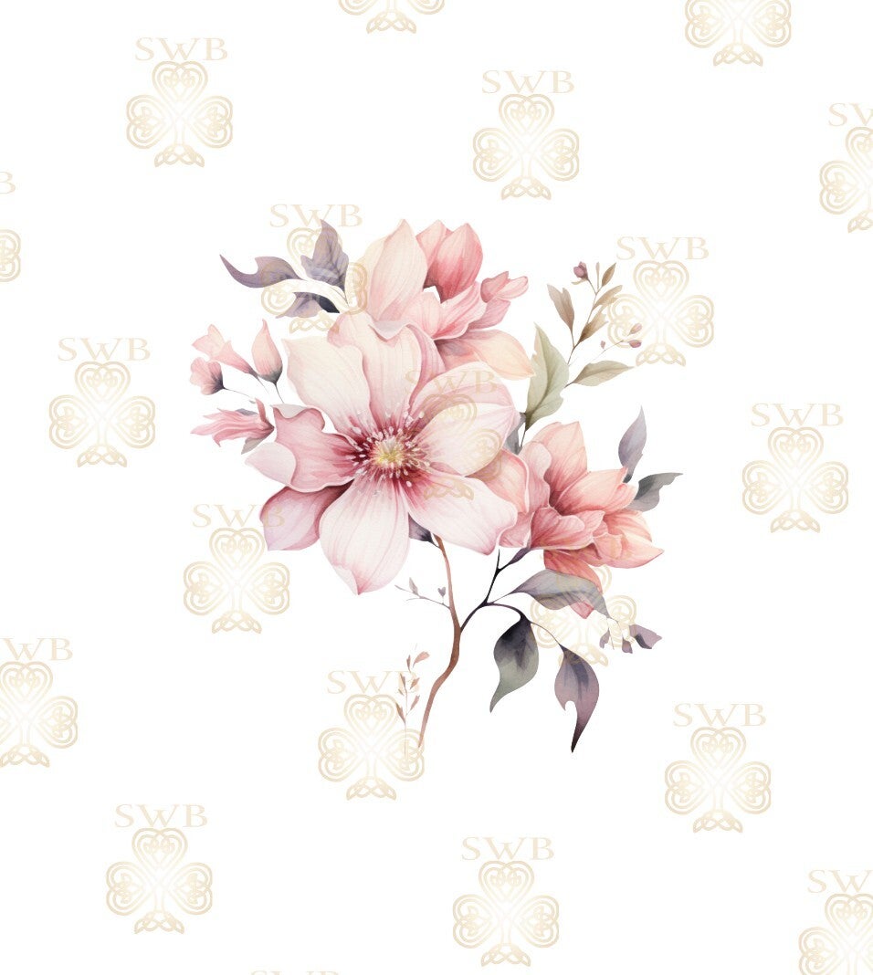 DTF, UVDTF or Sublimation Print -Flower #9