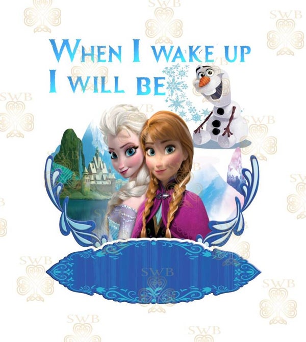 DTF or UVDTF Print -Frozen Pjs #2