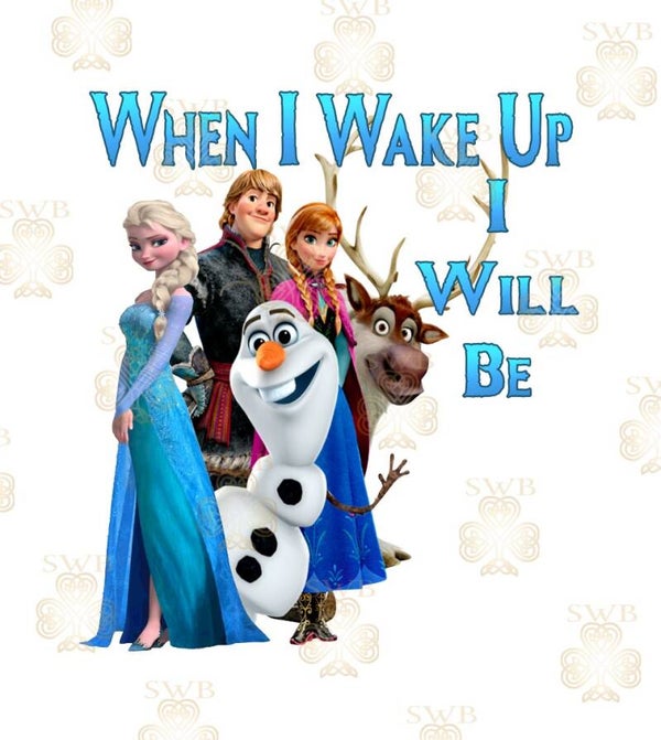 DTF or UVDTF Print -Frozen Pjs #3