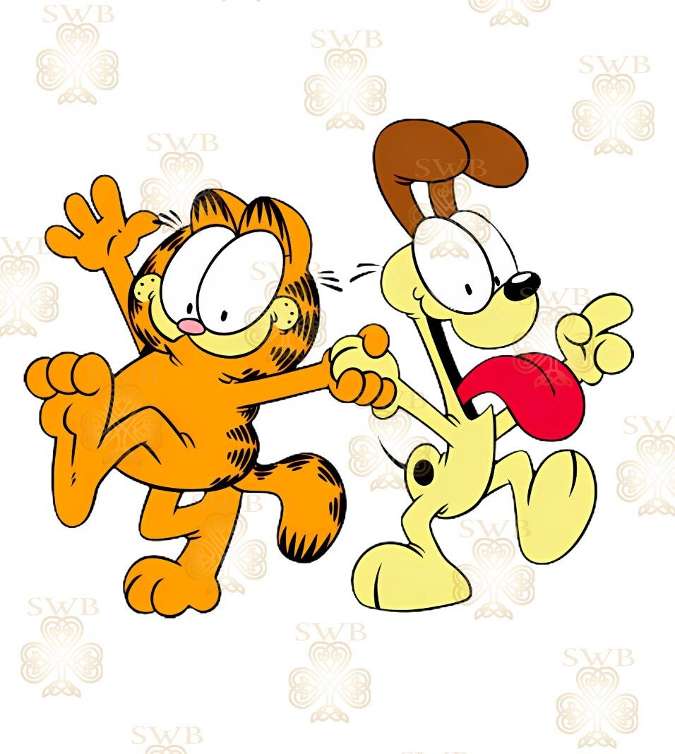 DTF, UVDTF or Sublimation Print -Garfield & Odie