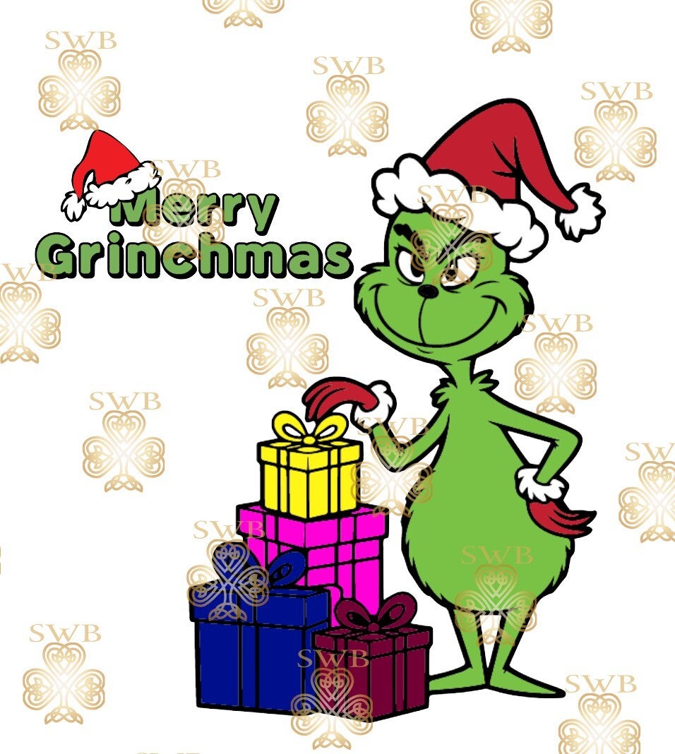 DTF or UVDTF Print -Grinch #12