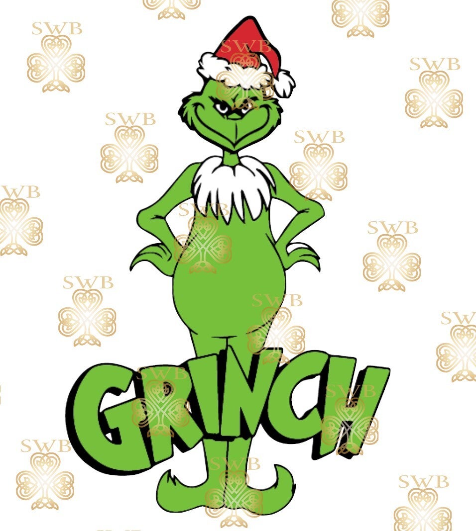 DTF or UVDTF Print -Grinch #15