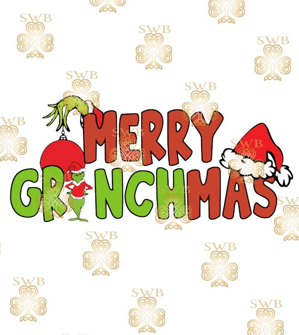 DTF or UVDTF Print -Grinch #16