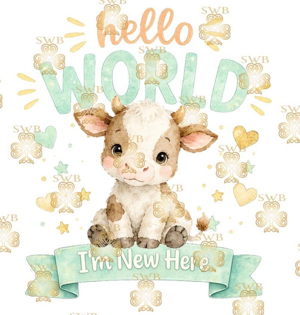 DTF or UVDTF Print -Hello World #5
