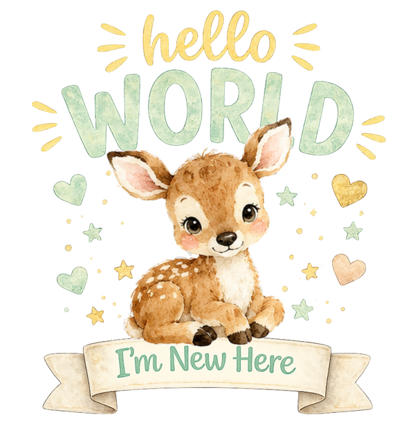 DTF or UVDTF Print -Hello World #7