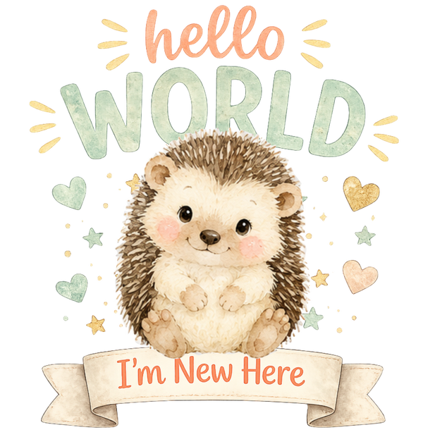DTF or UVDTF Print -Hello World #8