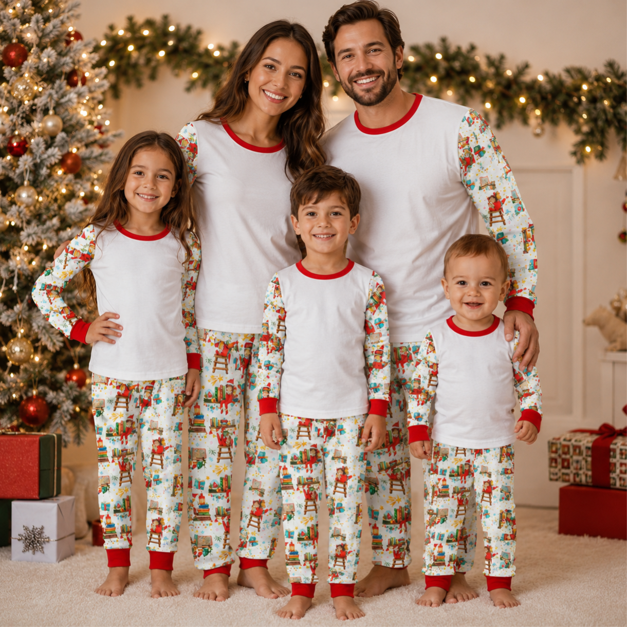 -Elf Christmas Pyjamas -LONG