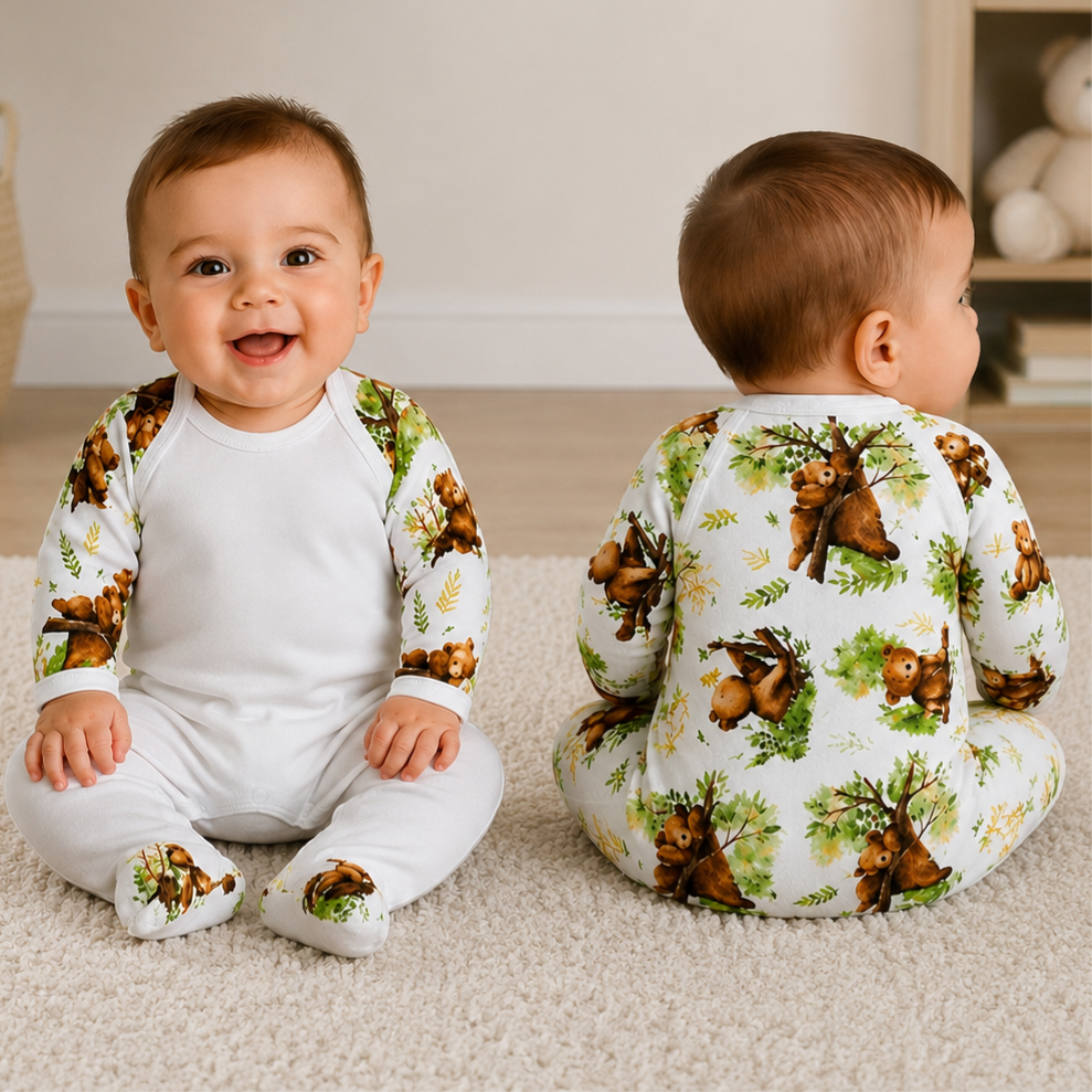 -Sublimation Romper -Baby Bear