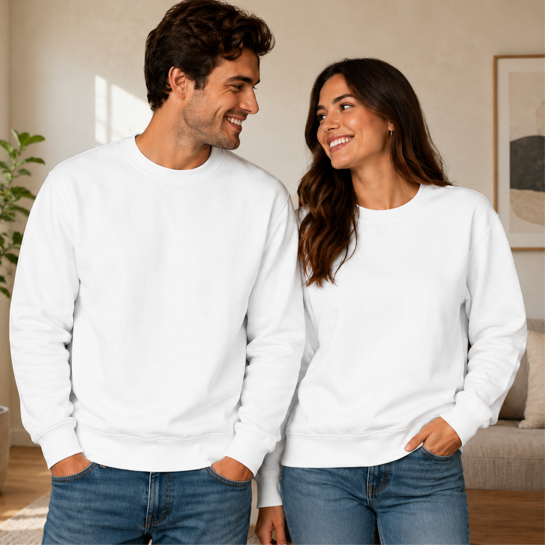 -Adults Sublimation Jumper -White