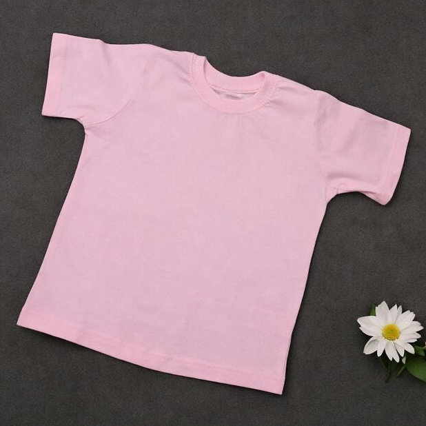 -Kids COTTON Tshirt-Pink