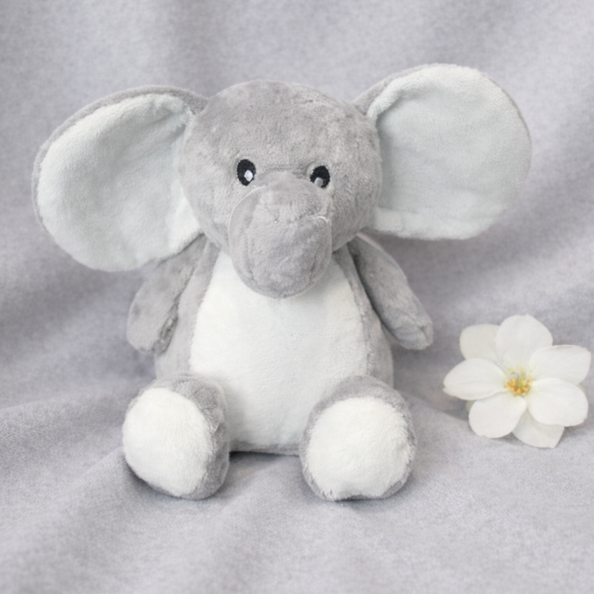 -Elephant Teddy- Grey