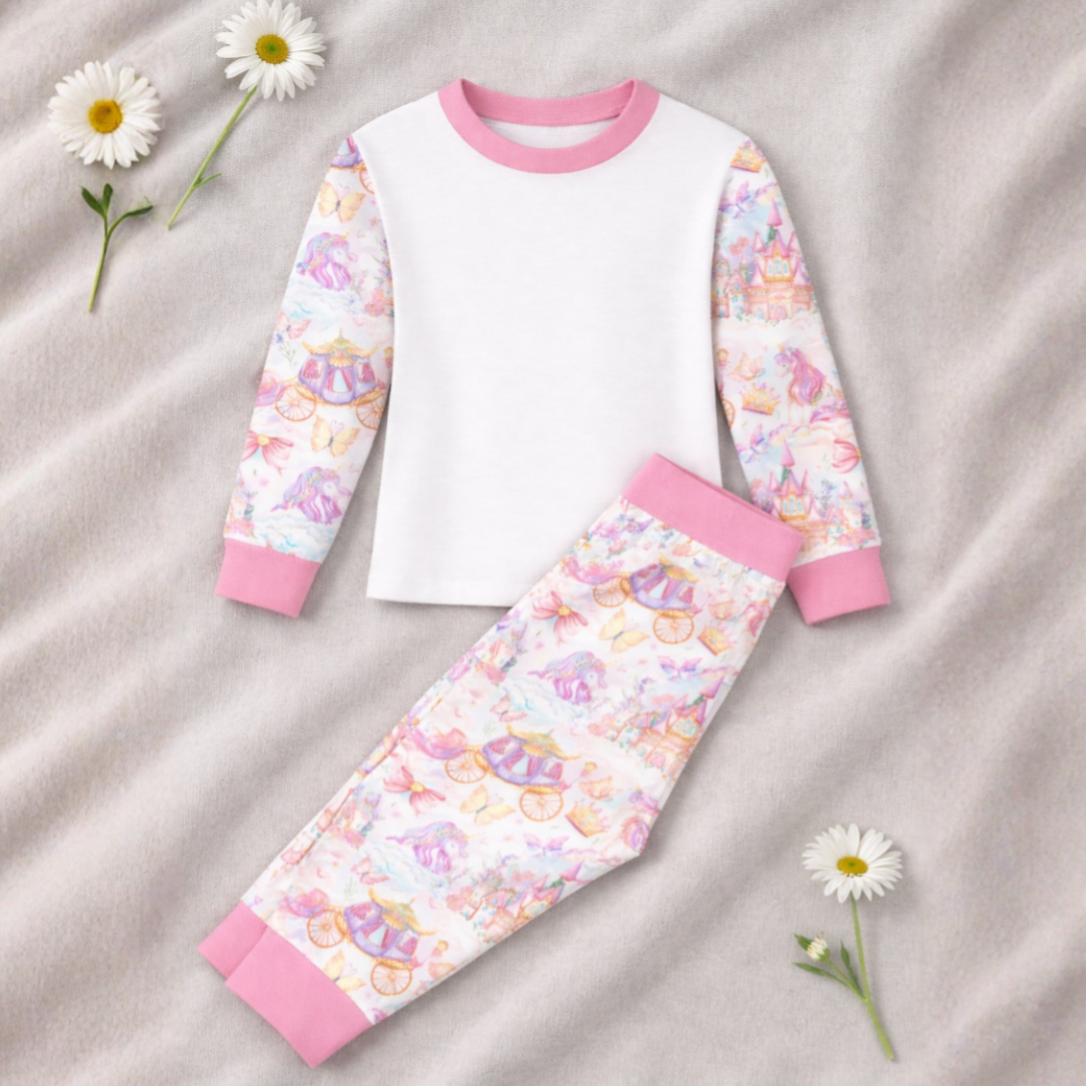 -Kids Princess & Castles Pyjamas -LONG